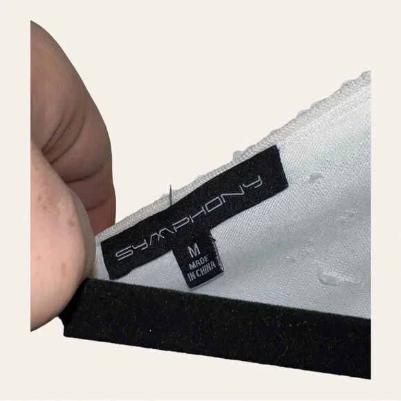 WOMEN’S SYMPHONY ALL SEQUINS MINI DRESS SLEEVELESS WHITE AND PINK - Picture 4 of 8